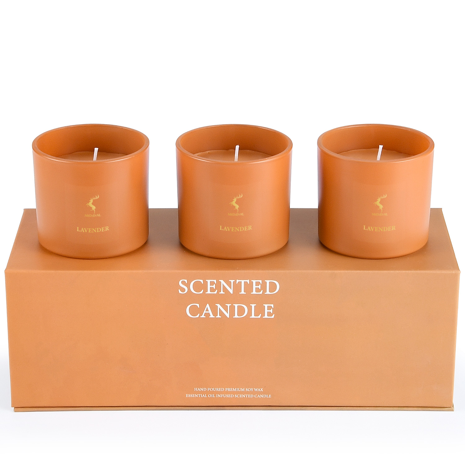 Luxury Essential Oil Pure Soy Wax Scented Candle Gift Set
