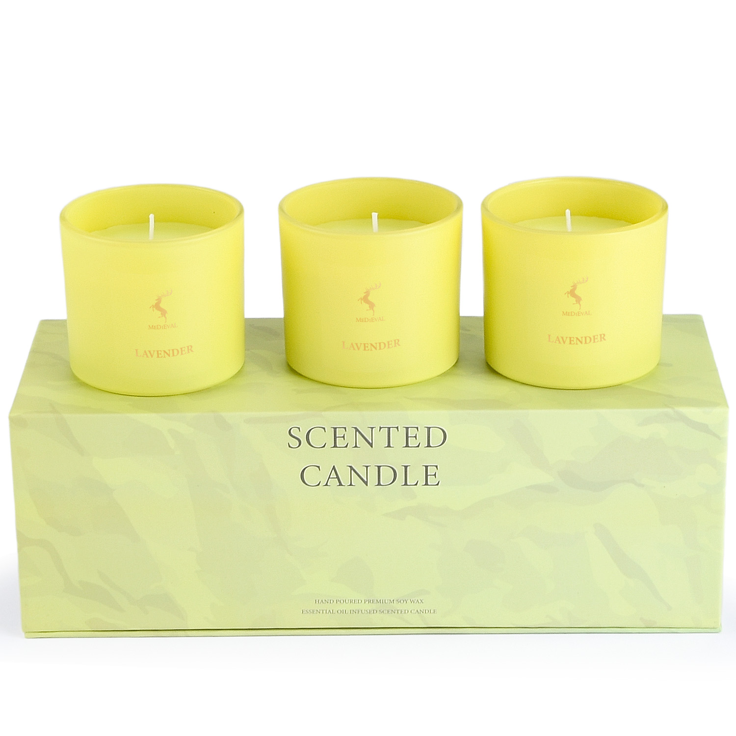 Luxury Essential Oil Pure Soy Wax Scented Candle Gift Set