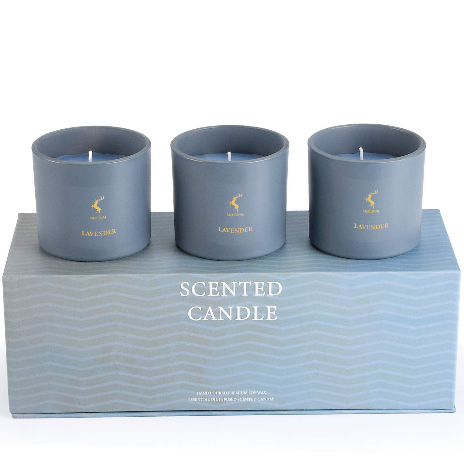Luxury Essential Oil Pure Soy Wax Scented Candle Gift Set