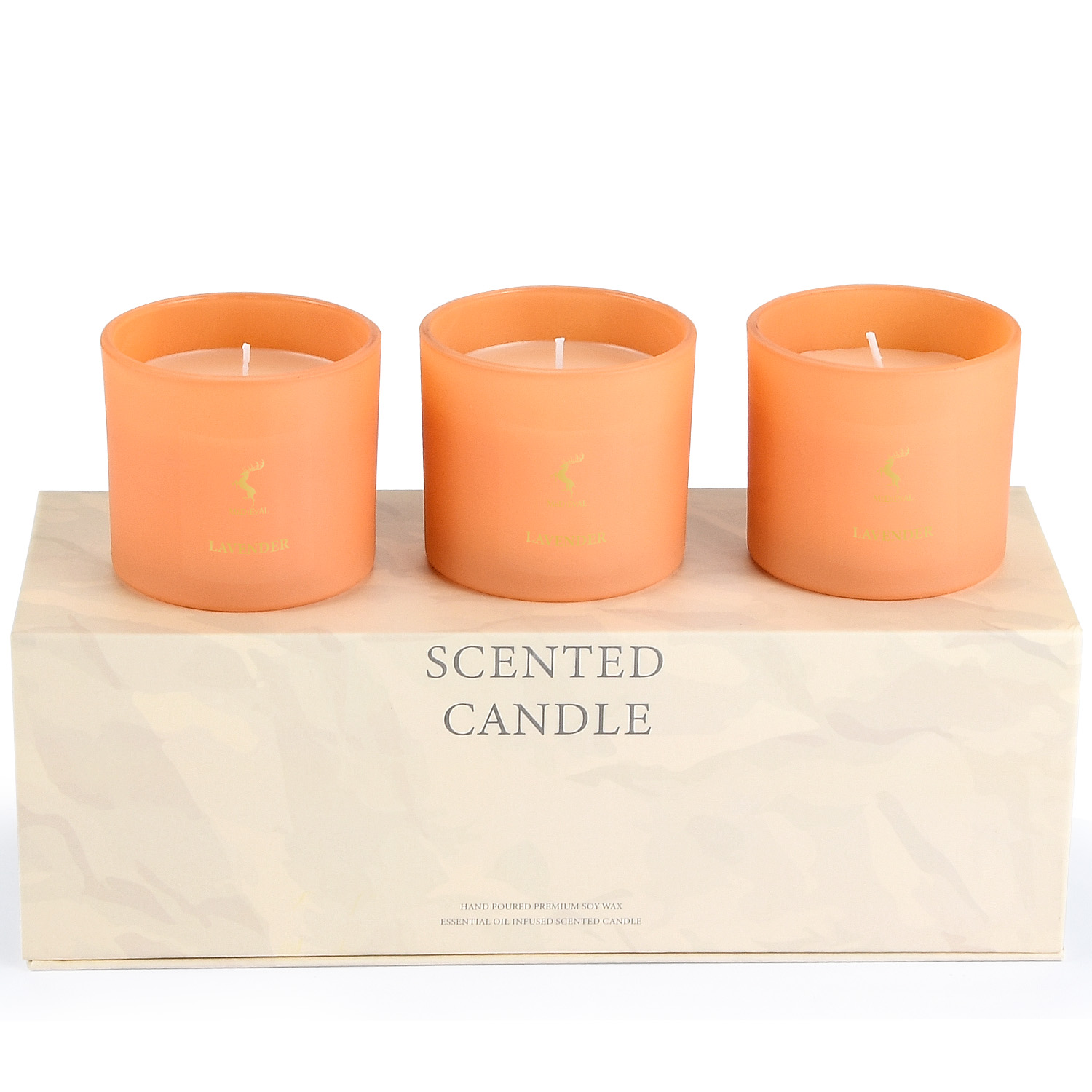 Luxury Essential Oil Pure Soy Wax Scented Candle Gift Set
