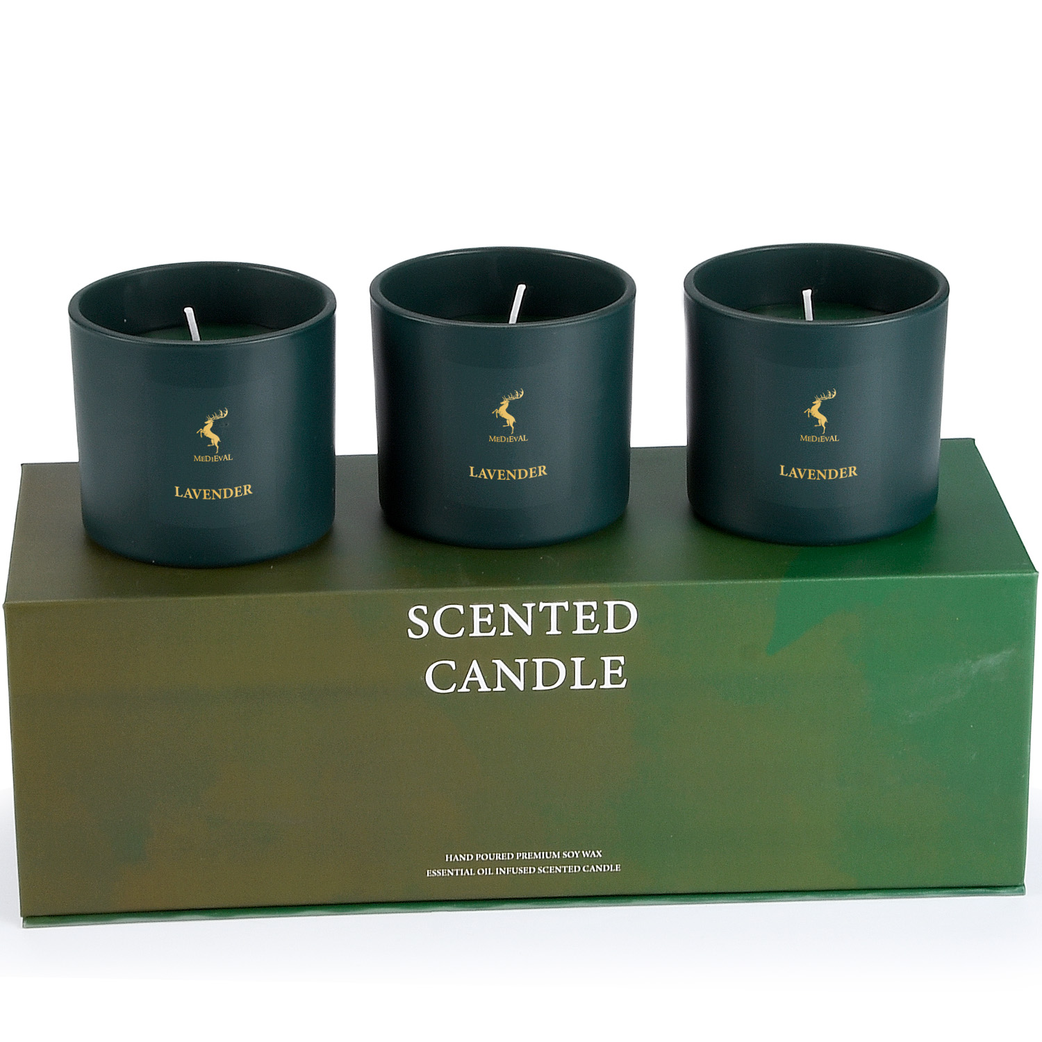 Luxury Essential Oil Pure Soy Wax Scented Candle Gift Set