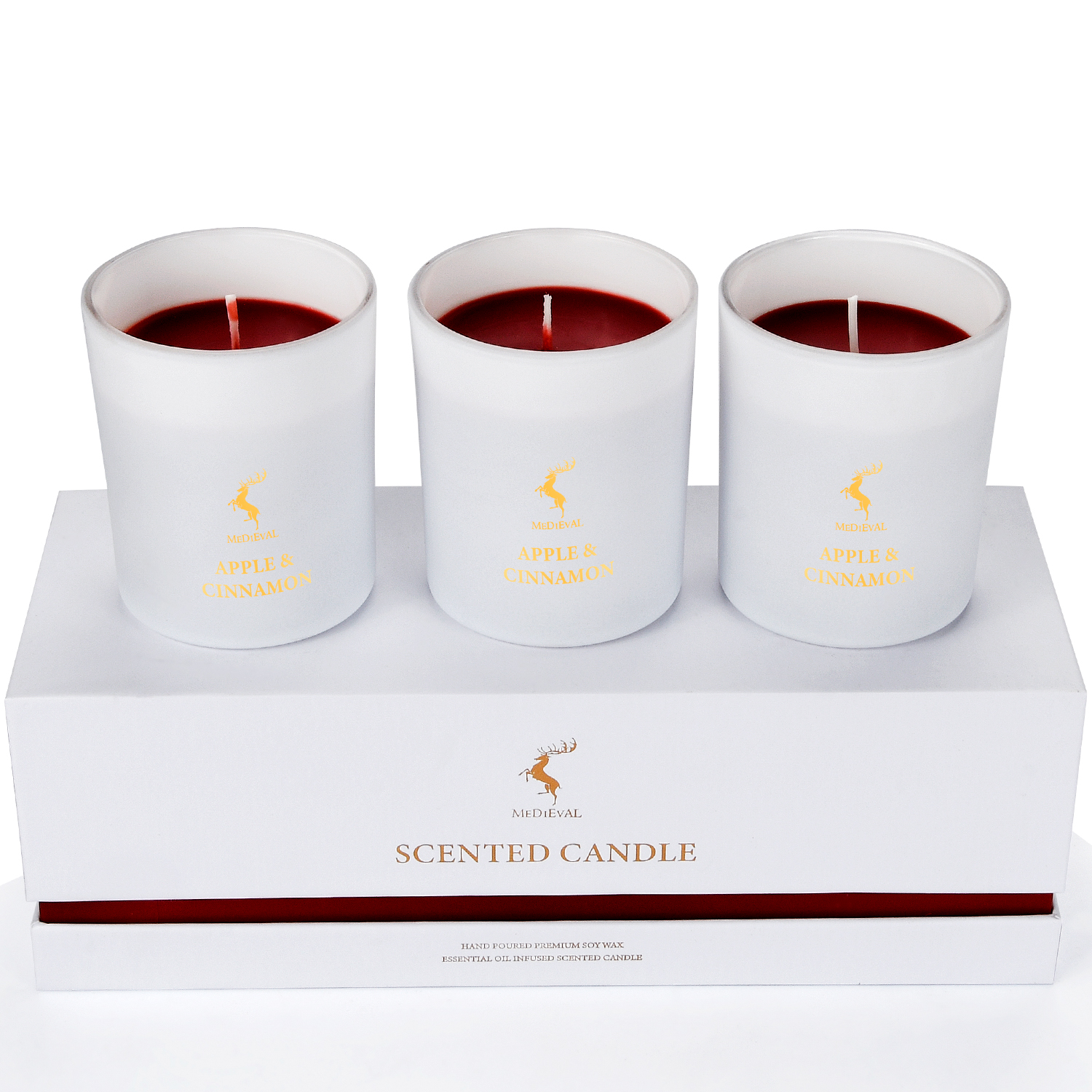 Luxury White Fragrance Oil Soy Wax Scented Candles with Custom Labels