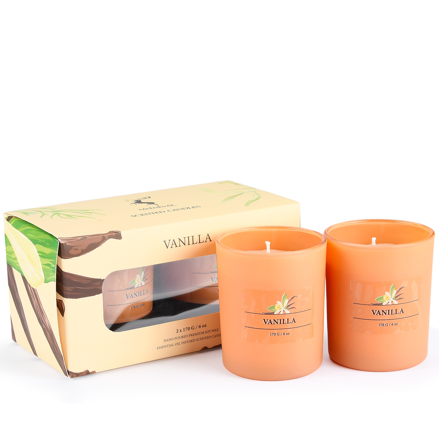 OEM Private Label Custom Scented Candles Gift Set with Box