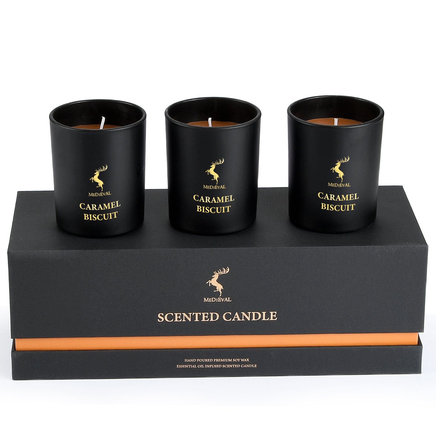 Personalized Logo Handmade Glass Soy Wax Scented Candle