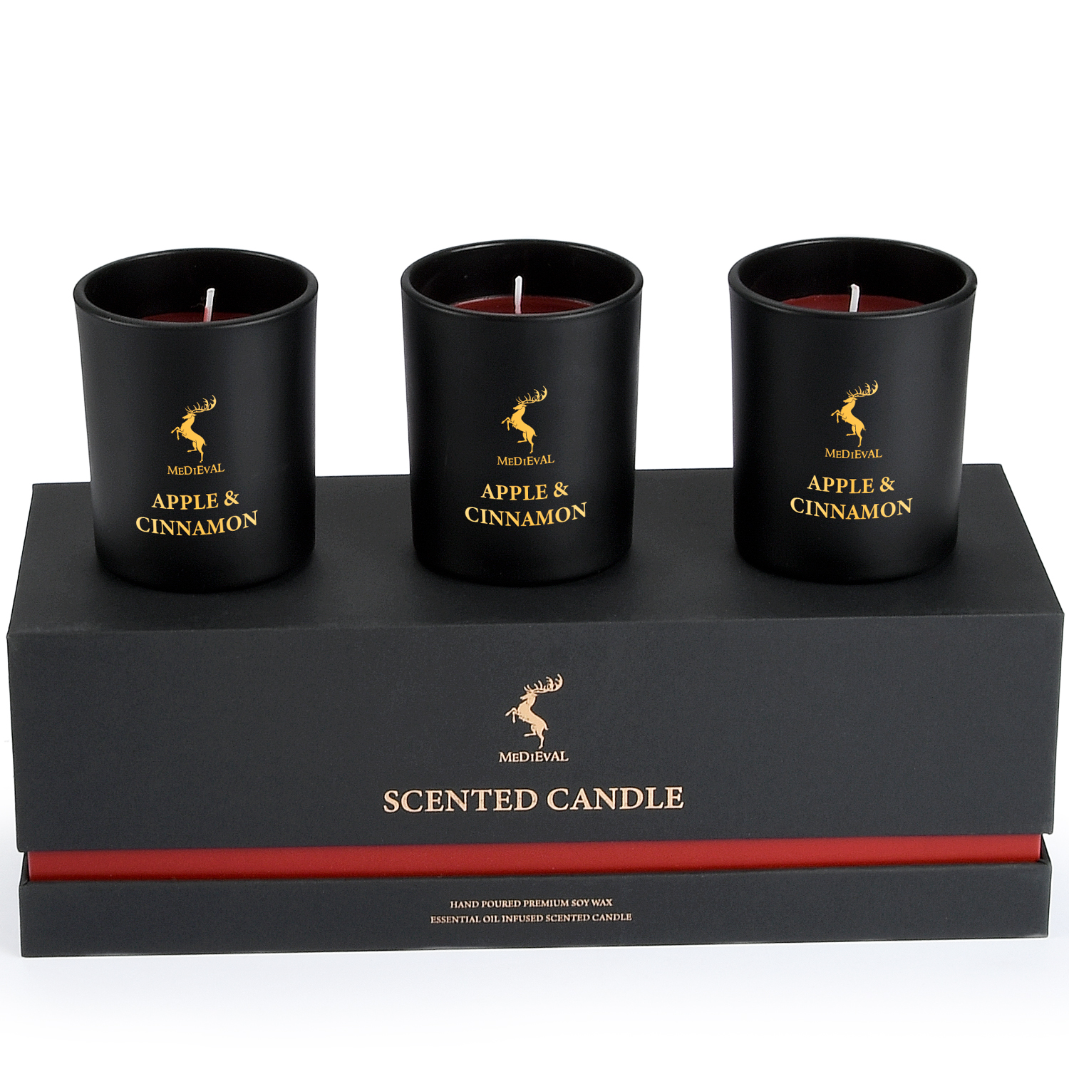 Personalized Logo Handmade Glass Soy Wax Scented Candle