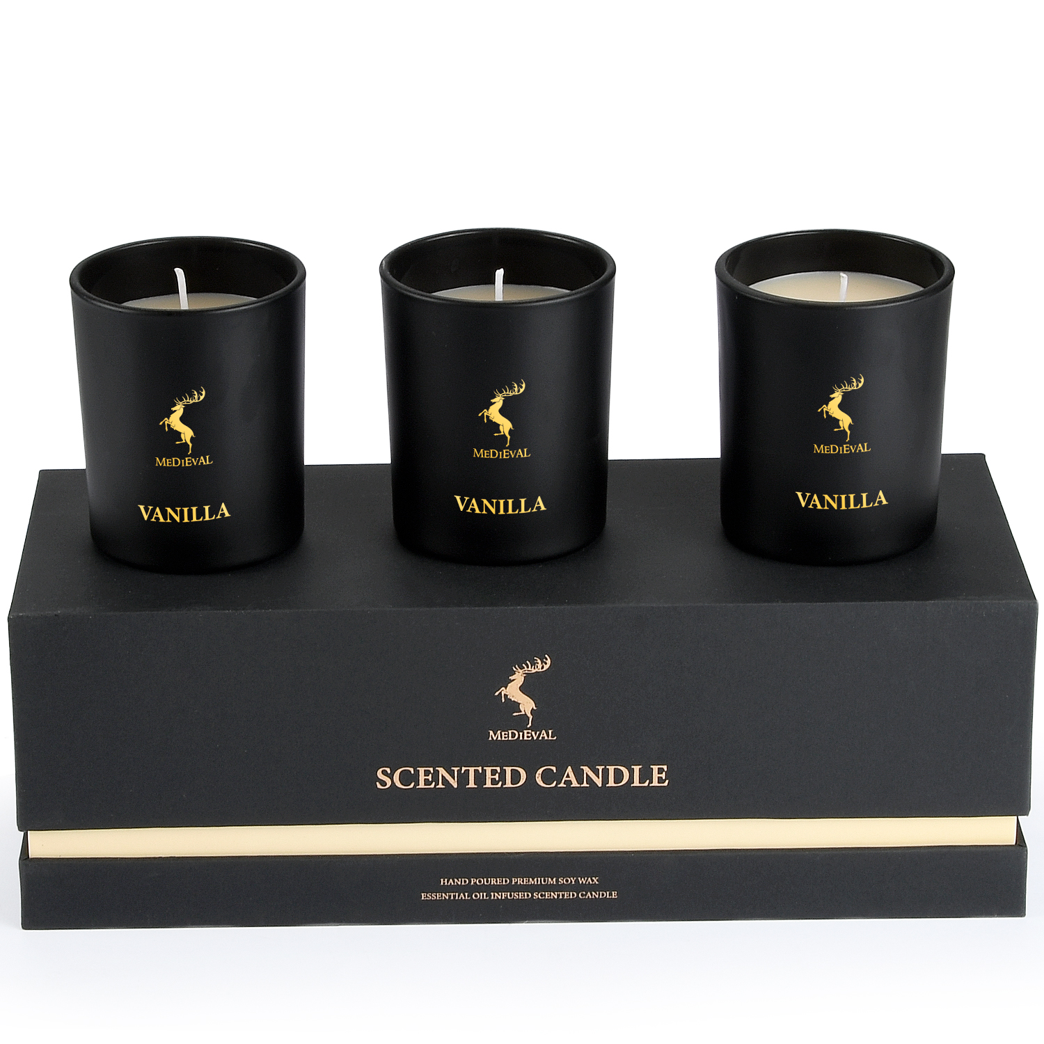 Personalized Logo Handmade Glass Soy Wax Scented Candle