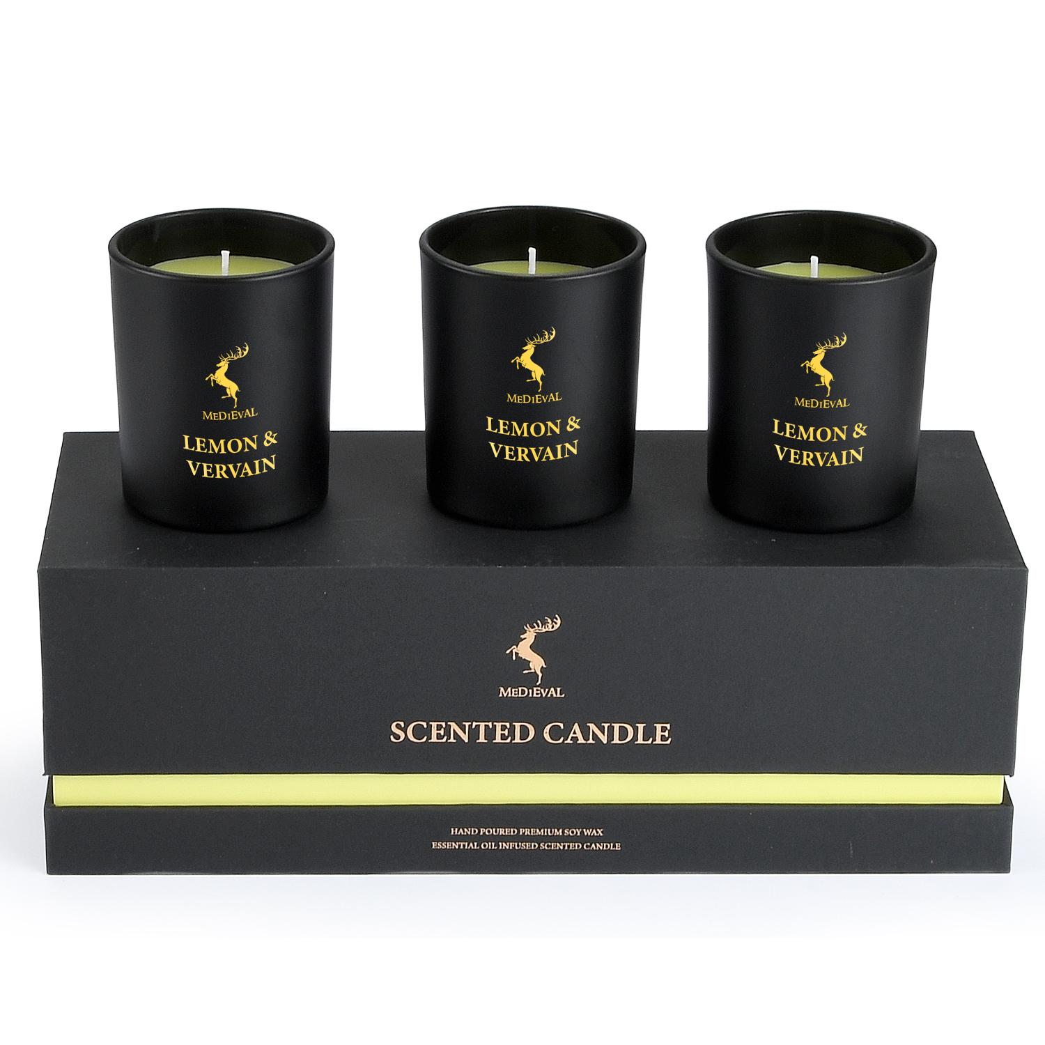 Personalized Logo Handmade Glass Soy Wax Scented Candle