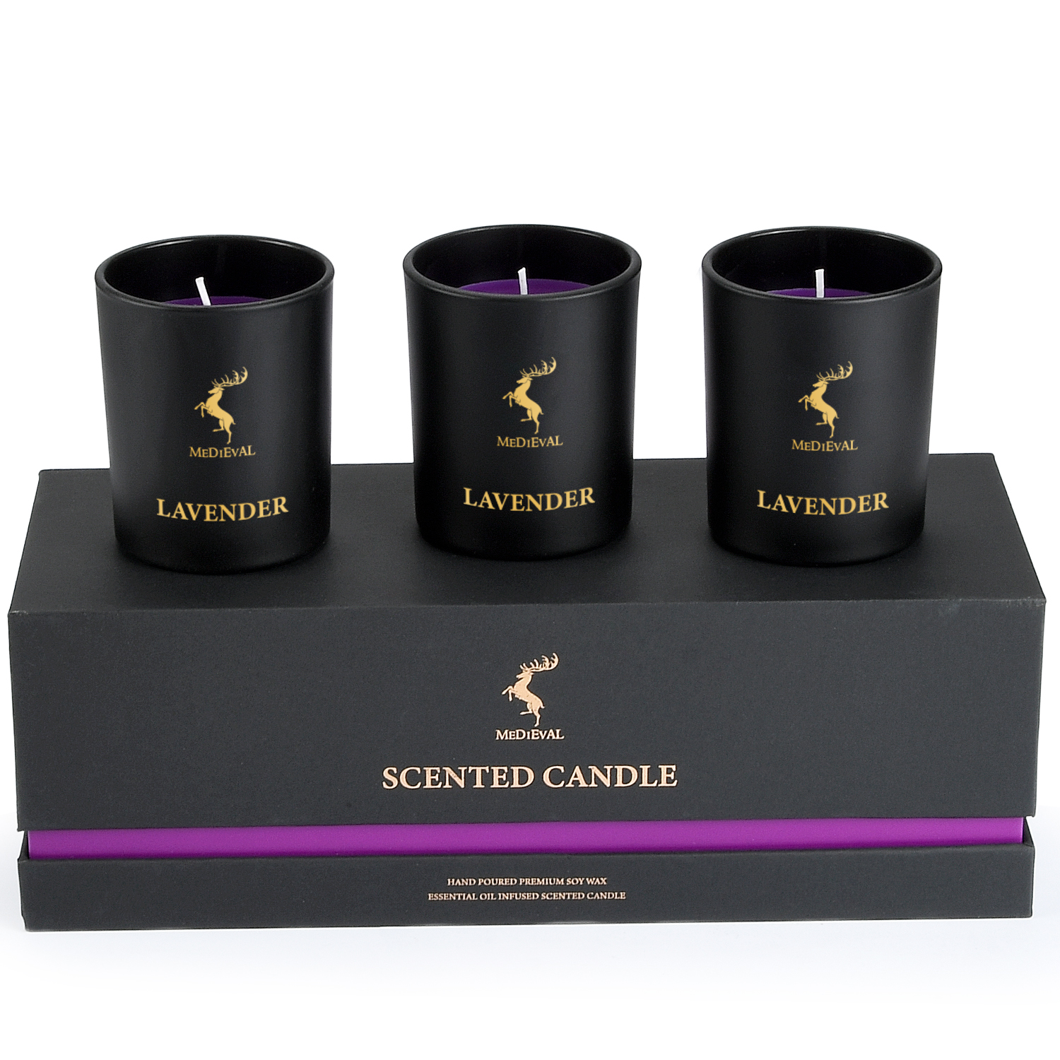 Personalized Logo Handmade Glass Soy Wax Scented Candle