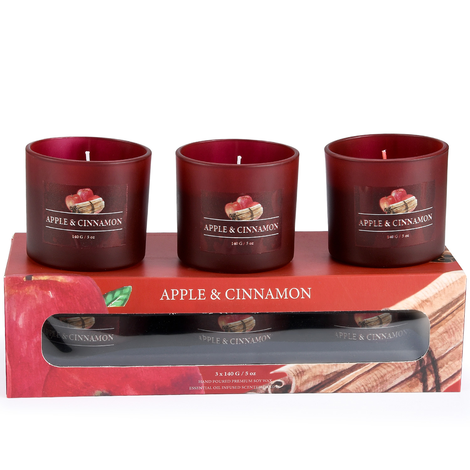 Set of 3 Wedding Gift Essential Oil Scented Pillar Candle