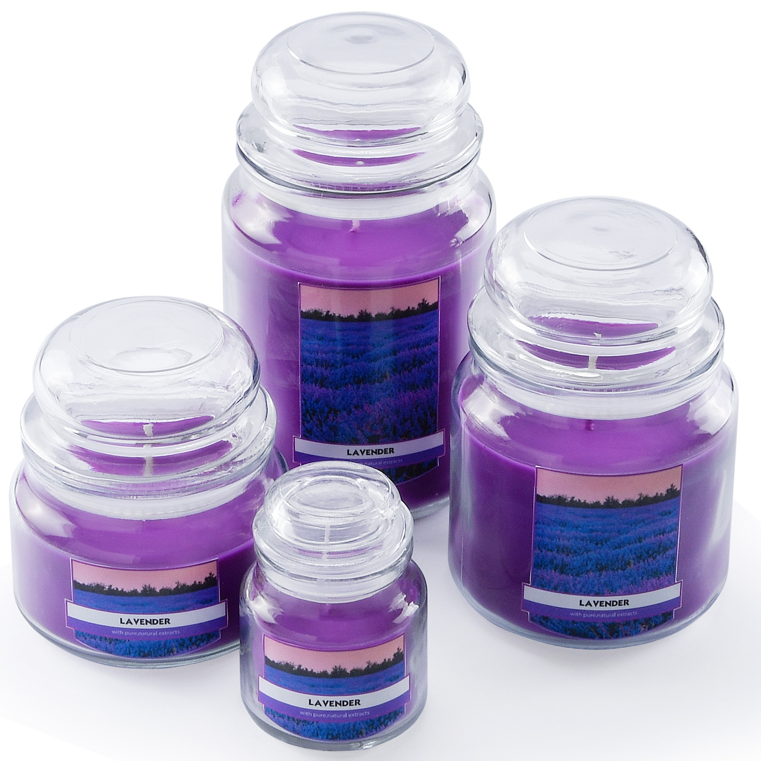 Wholesale Glass Jar Yankee Candle with Lid