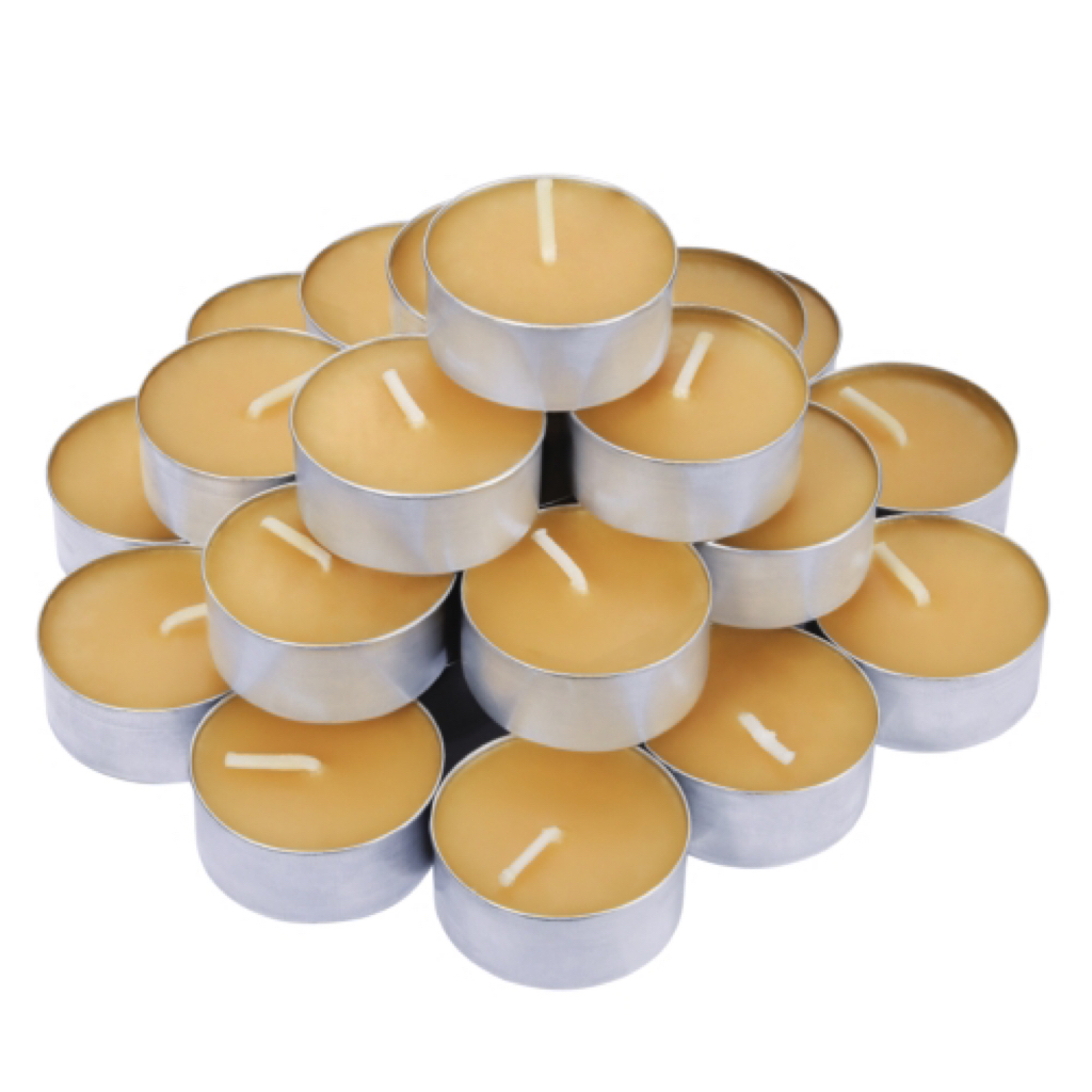 Custom Beeswax Tealight Candles with Box