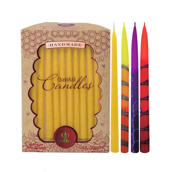 Custom Color Dipped Beeswax Taper Candles
