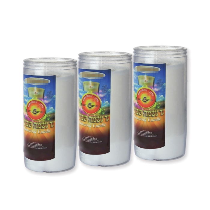 Custom Logo 5 Days Glass Candles