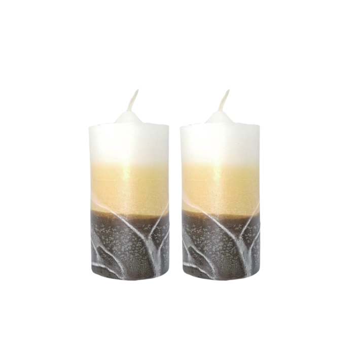 Decorative Handcrafted Beeswax Pillar Candle