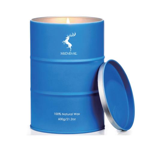 Luxury High End Home Decor Oil Tank Tin Soy Wax Scented Candles with Box