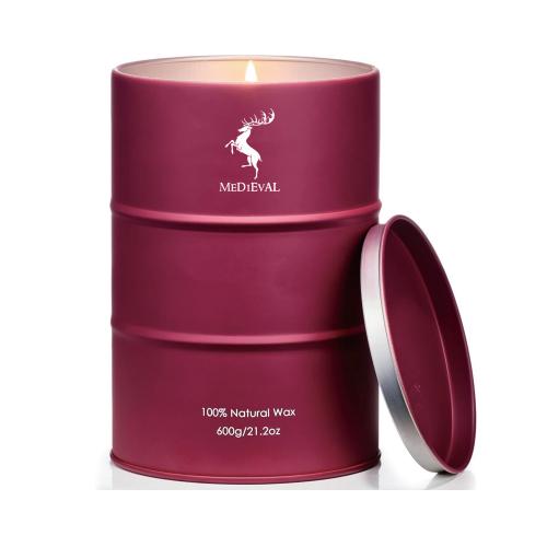 Luxury High End Home Decor Oil Tank Tin Soy Wax Scented Candles with Box