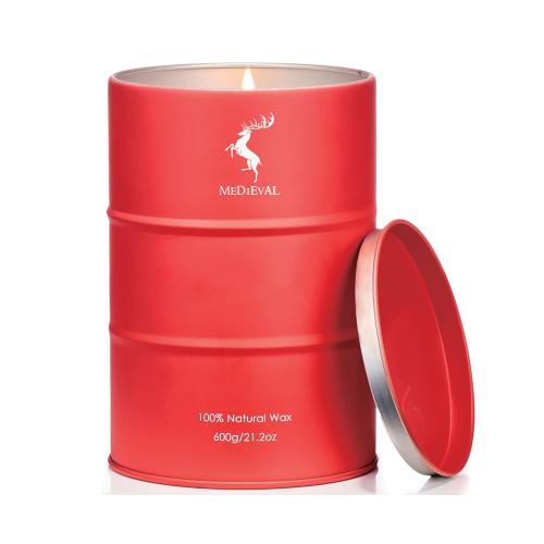 Luxury High End Home Decor Oil Tank Tin Soy Wax Scented Candles with Box