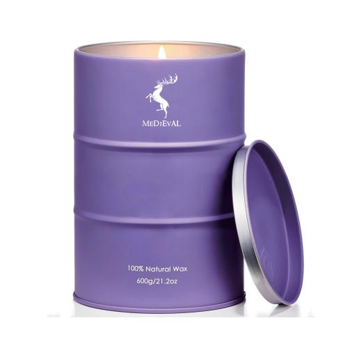 Luxury High End Home Decor Oil Tank Tin Soy Wax Scented Candles with Box