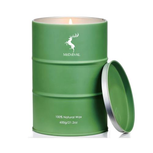 Luxury High End Home Decor Oil Tank Tin Soy Wax Scented Candles with Box