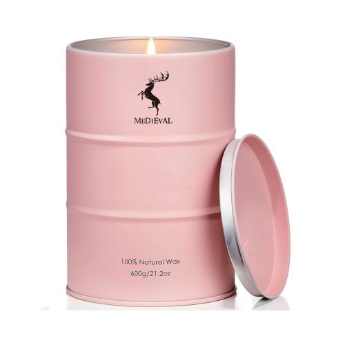 Luxury High End Home Decor Oil Tank Tin Soy Wax Scented Candles with Box