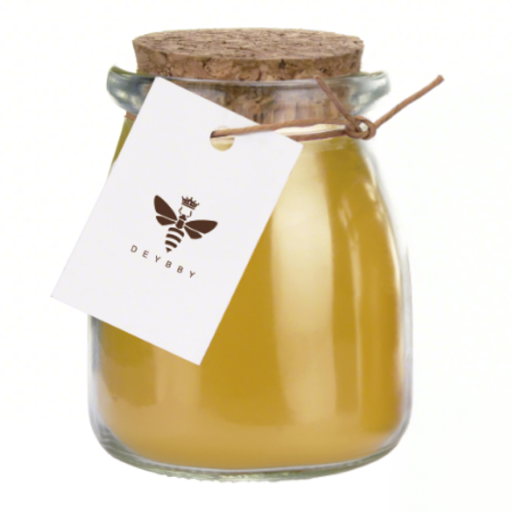 Luxury Decorative Glass Jar Beeswax Candle