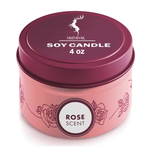 Luxury Private Label Tin Cans Smokeless Soy Wax Scented Candle