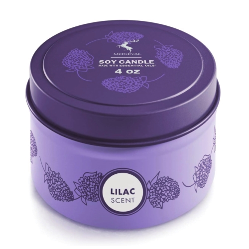 Luxury Private Label Tin Cans Smokeless Soy Wax Scented Candle