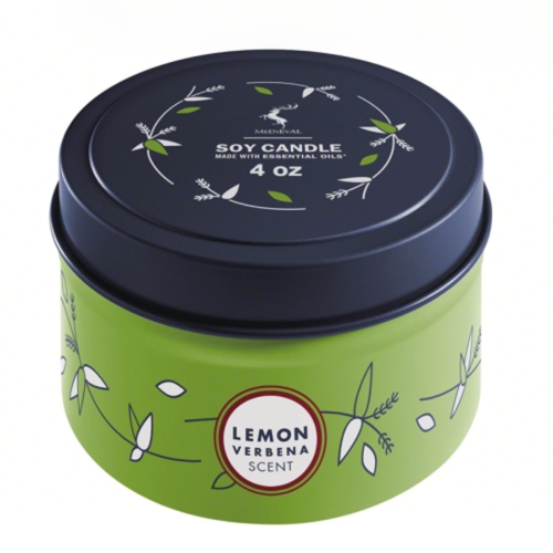 Luxury Private Label Tin Cans Smokeless Soy Wax Scented Candle
