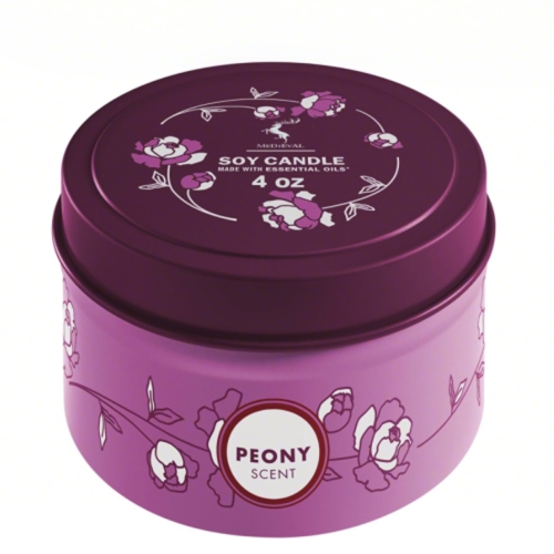Luxury Private Label Tin Cans Smokeless Soy Wax Scented Candle