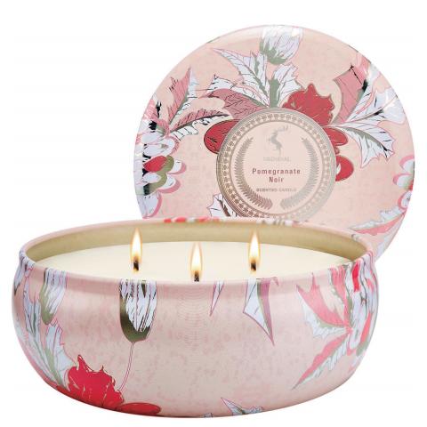 Luxury Tin Jar Three Wicks Natural Pure Soy Wax Scented Candles