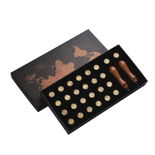 Map Gift Box Custom Wax Seal Stamp Set