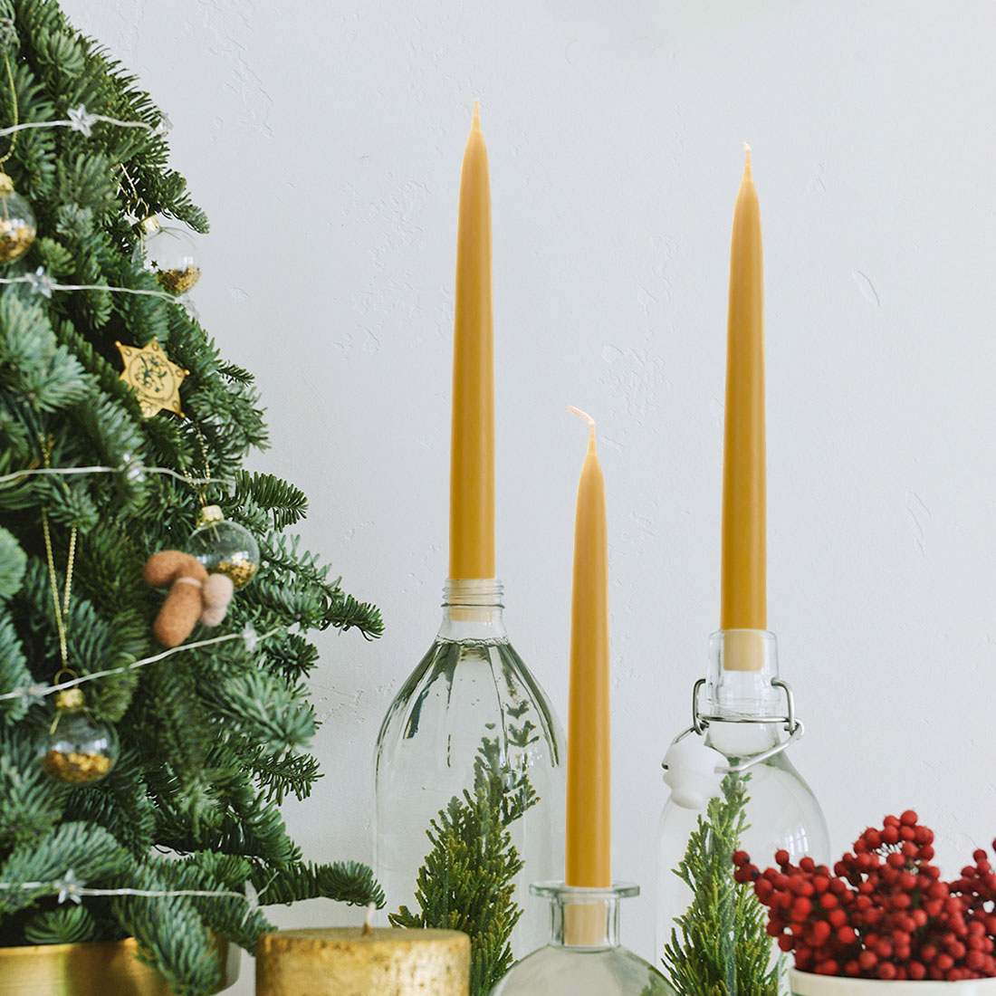 Beeswax Candles Box Natural Beeswax Taper Candles