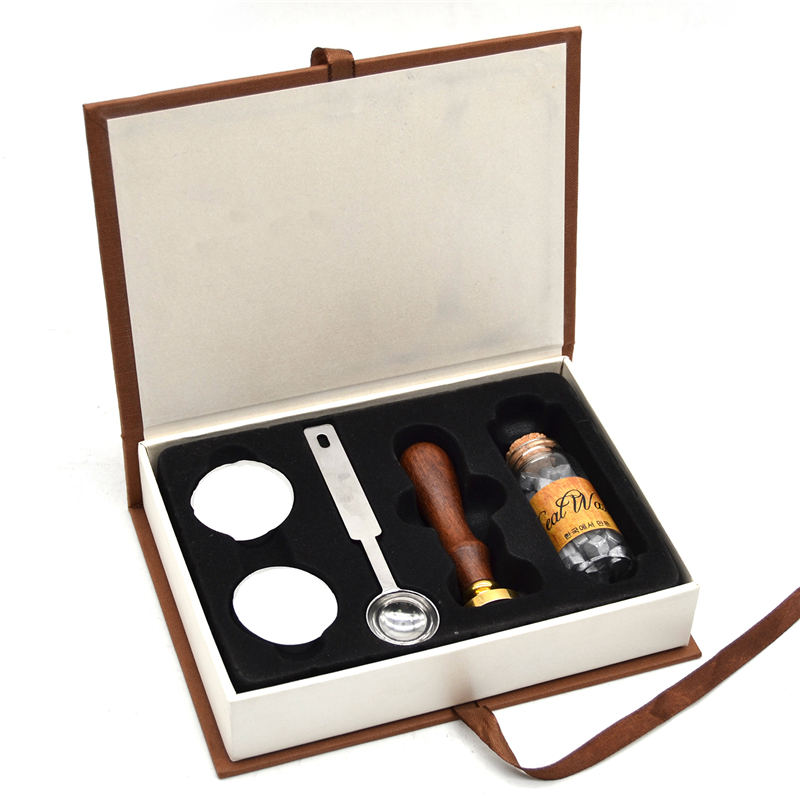 Custom Rosewood Handle Bottle Sealing Wax Wax Seal Kit Set