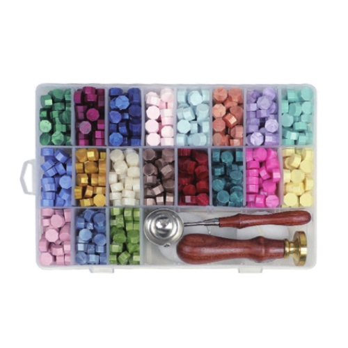 Source Manufacturers Multi-color Sealing Wax Beads Custom Wax Seal Stamp Set