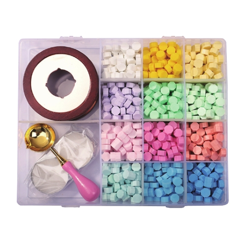 Source Manufacturers Multi-color Sealing Wax Beads Custom Wax Seal Stamp Set