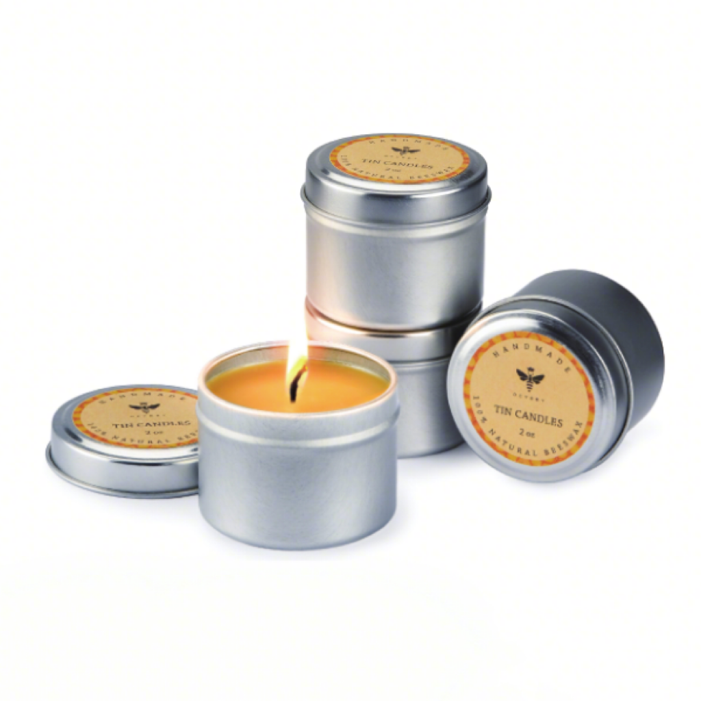 Wholesale Custom Tin Jar Natural Beeswax Candle